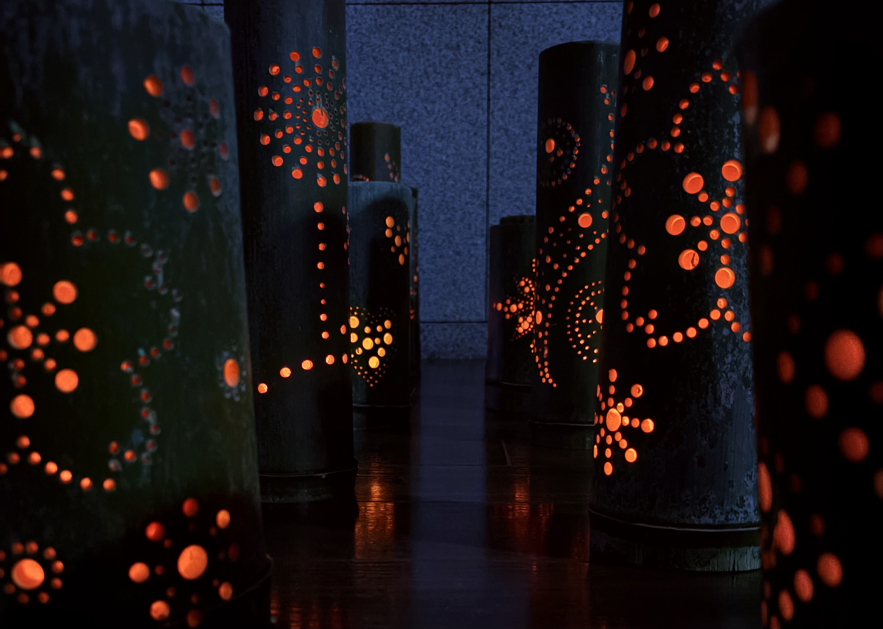 冬まつり　竹とうろう(1)