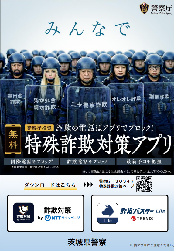 警察庁推奨アプリ チラシ